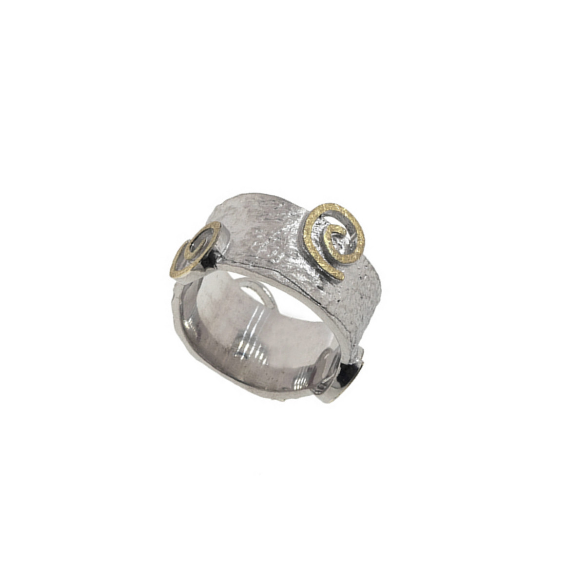 Anillo de plata y oro
