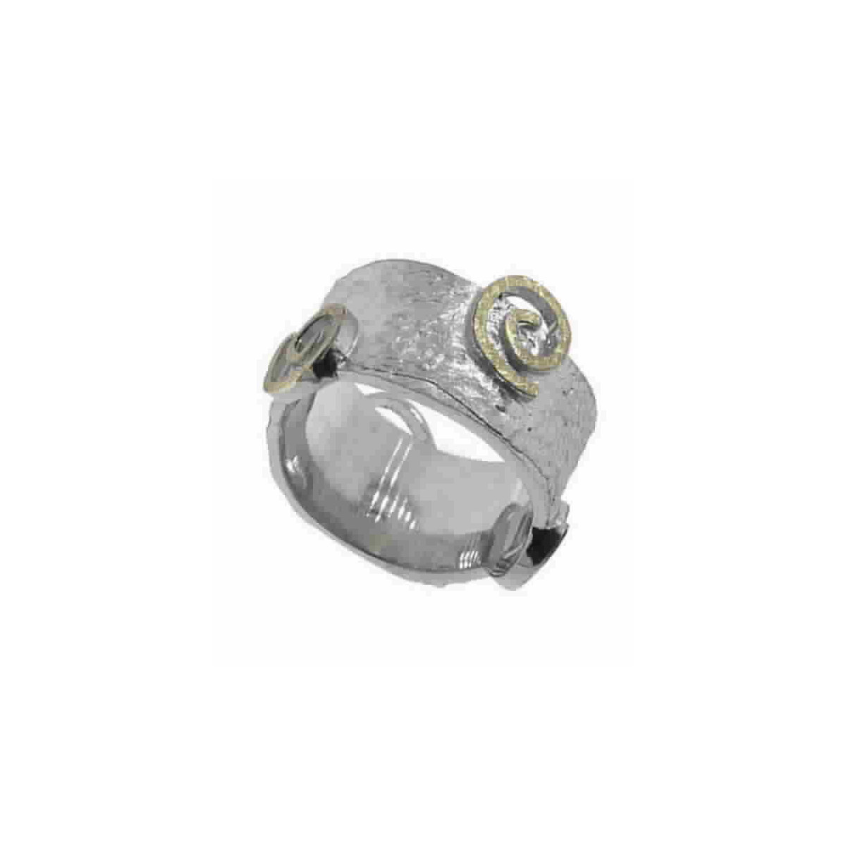 Anillo de plata y oro
