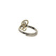 Anillo de plata, oro y brillante