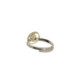 Anillo de plata, oro y brillante