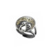 Anell de plata, or i brillant