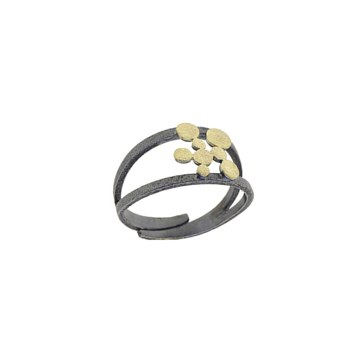 Anillo de plata y oro