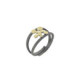 Anillo de plata y oro