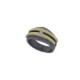Anillo de plata, oro y brillante