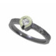 Anillo de plata, oro y brillante