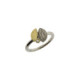 Ring in silver, gold and brilliant
