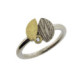 Ring in silver, gold and brilliant