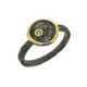 Anell de plata, or i brillant de 0.0015ct