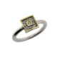 ANELL PLATA, OR I BRILLANT DE 0.015 CT