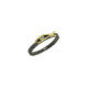 Anillo de plata, oro y brillante