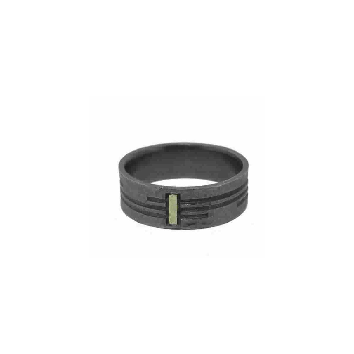Anillo de plata y oro