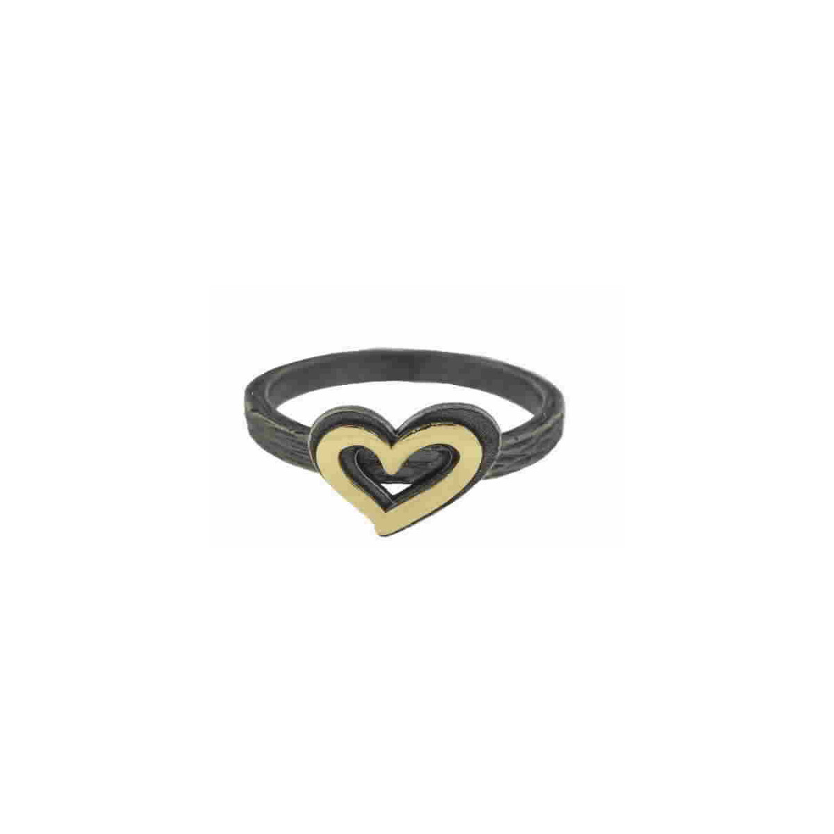 Anillo de plata y oro