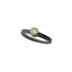 Anillo de plata, oro y brillante