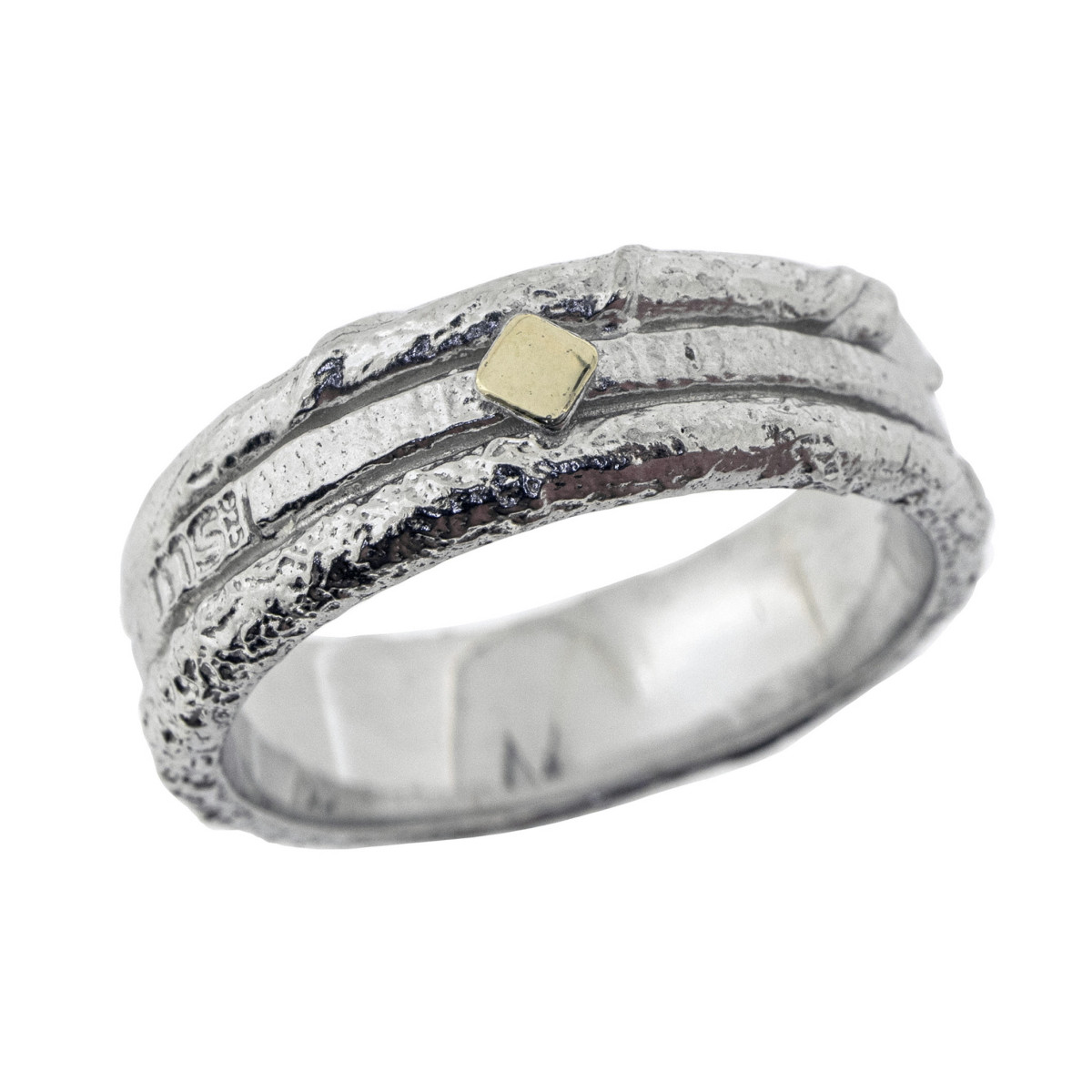 Anillo de plata y oro