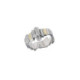 Anillo de plata, oro y brillante