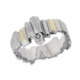 Anillo de plata, oro y brillante