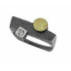 Silver, gold and brilliant ring