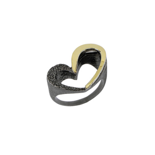 Anillo de plata y oro