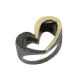 Anillo de plata y oro