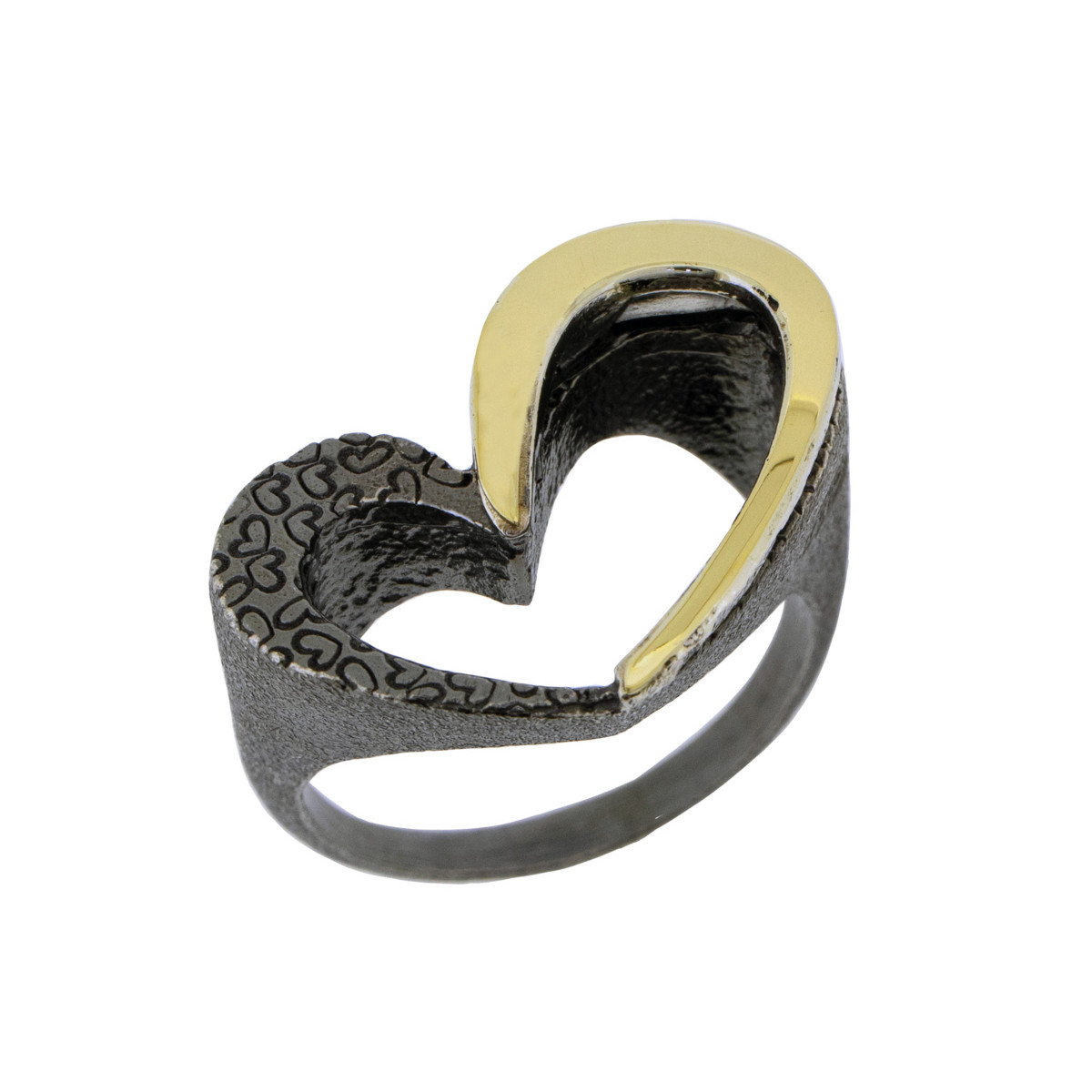 Anillo de plata y oro