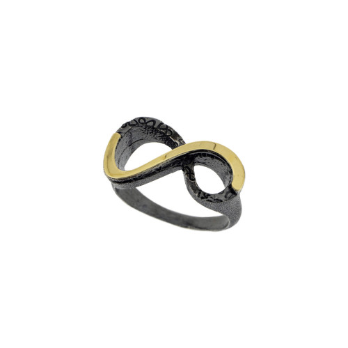 Anillo de plata y oro