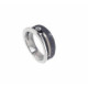 Anell de plata, or i brillant