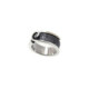 Anillo de plata, oro y brillante