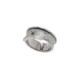 Anillo de plata, oro y brillante