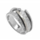 Anillo de plata, oro y DIAMANT  LAB