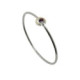 Pulsera de plata, oro, zafiro y brillante