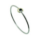 Pulsera de plata, oro, zafiro y brillante