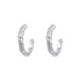 Silver and diamond Creole