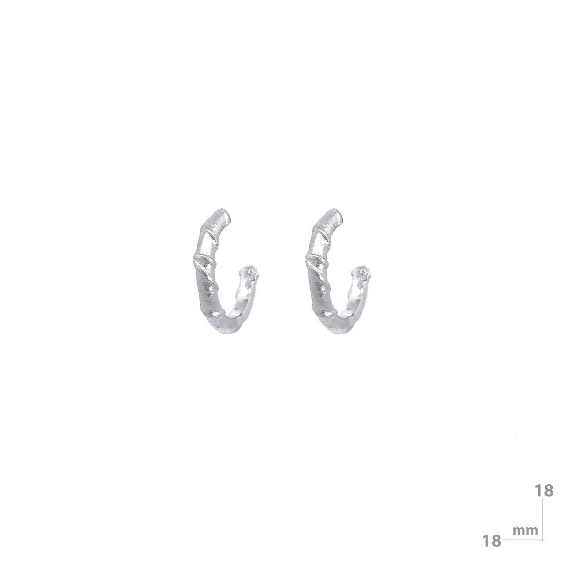 Creole made  rhodium-plated silver