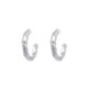 Creole made  rhodium-plated silver