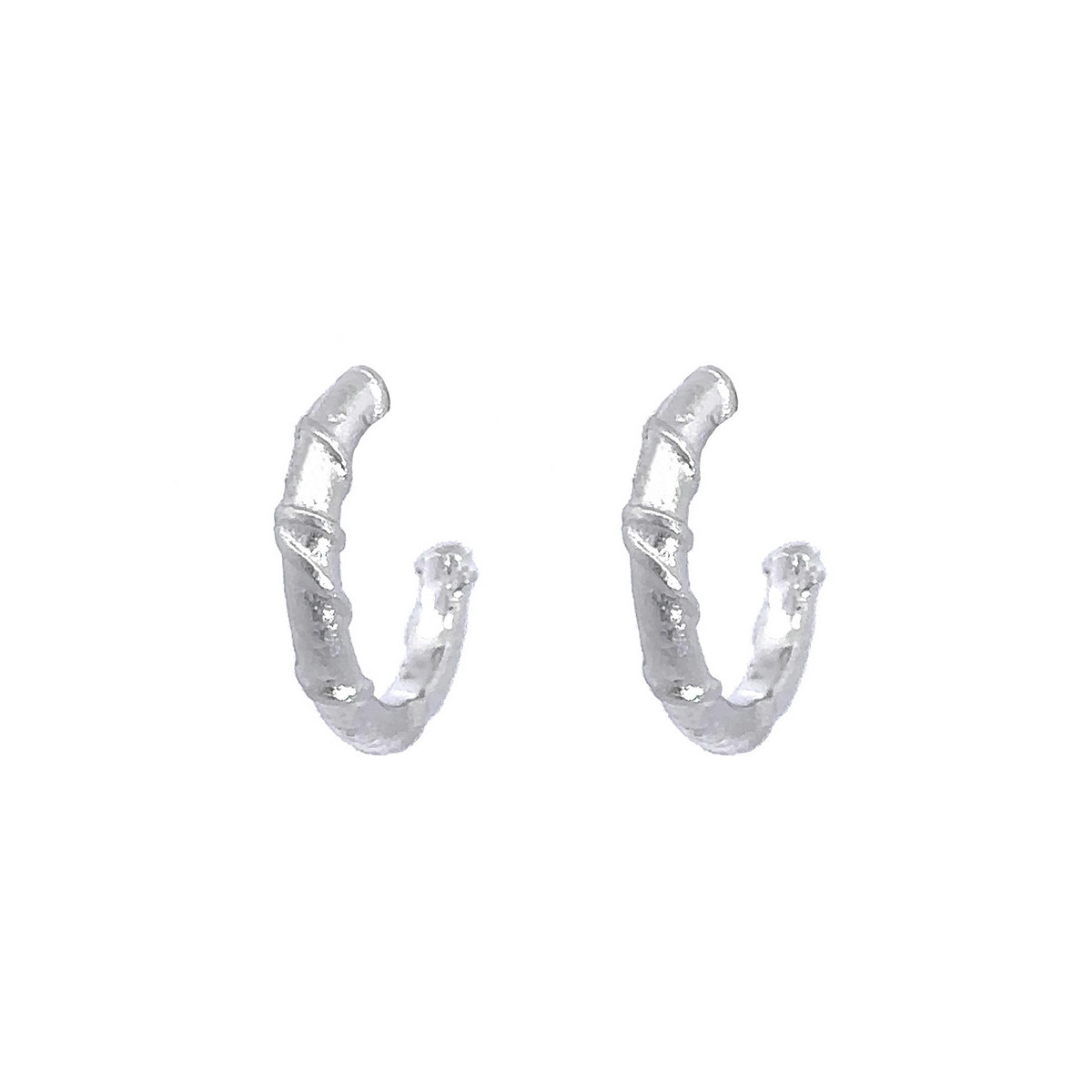 Creole made  rhodium-plated silver