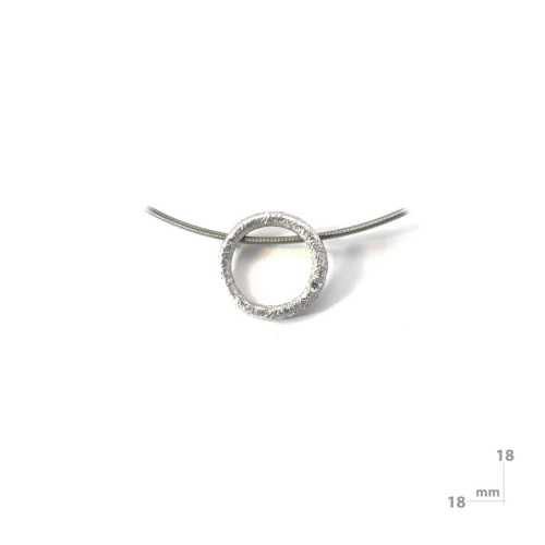 Colgante de plata y diamante