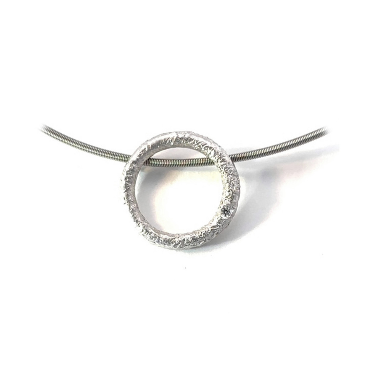 Colgante de plata y diamante