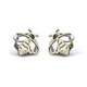 Arracades de plata, or i brillant