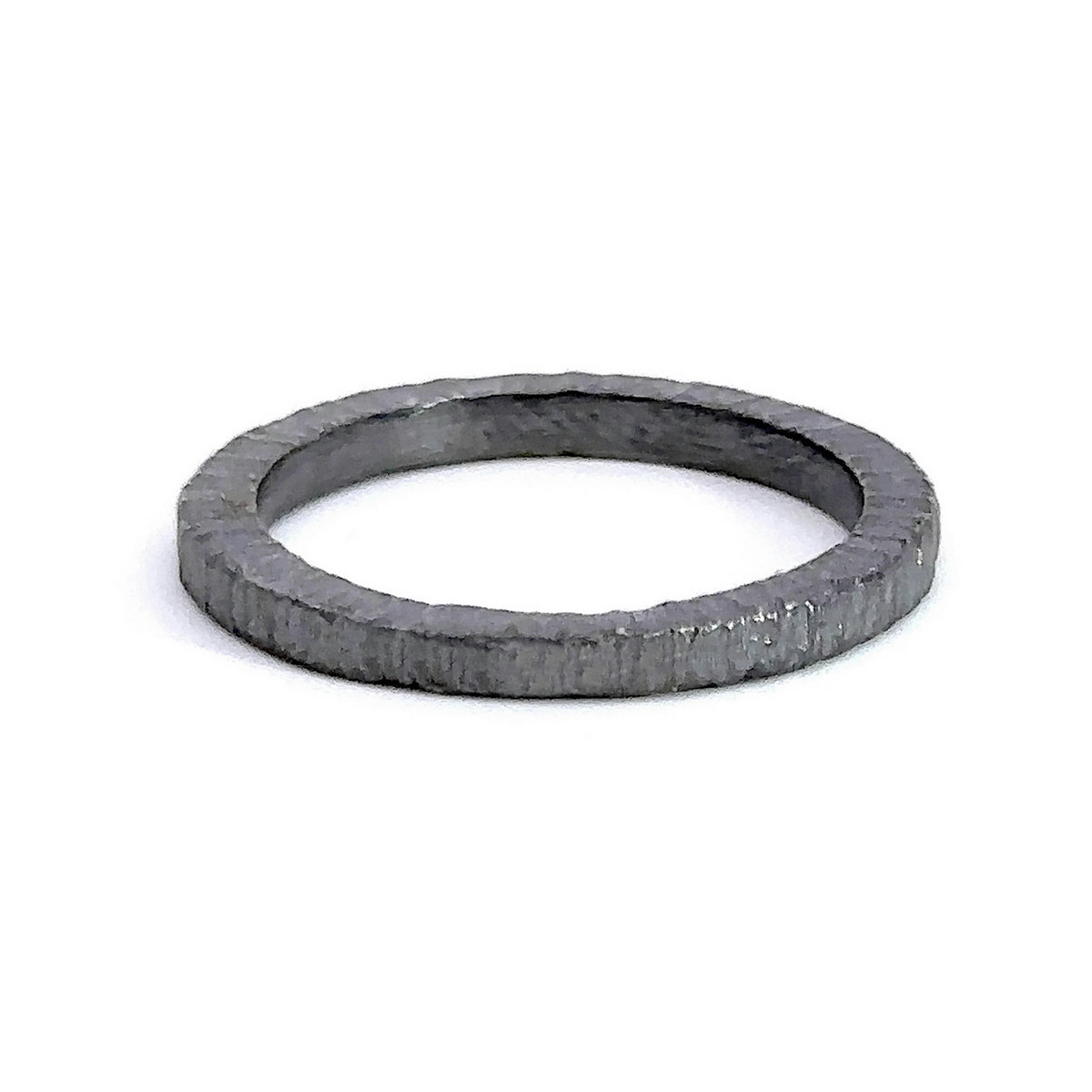 Anillo de plata negra