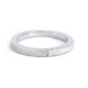 Silver and diamond ring