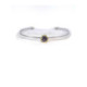 Pulsera de plata, oro y amatista