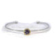 Pulsera de plata, oro y amatista