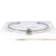 Pulsera de plata, oro y topacio