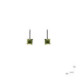 Silver, gold and peridot earrings