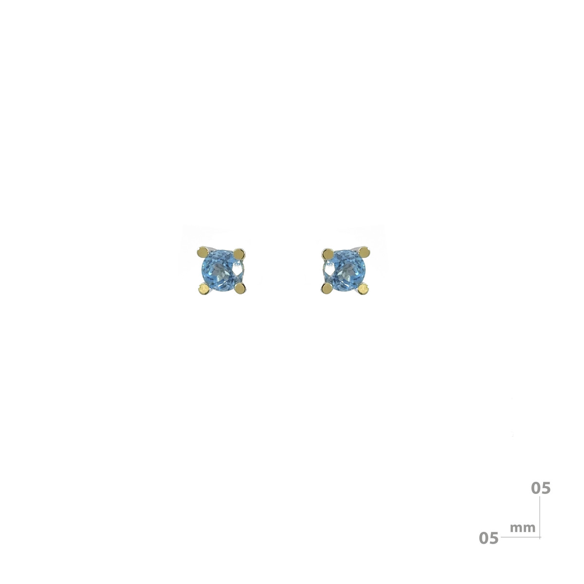 Arrecades de plata, or i topaci
