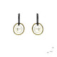 Silver, pearl and gold earrings