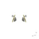 Silver, gold and brilliant earrings
