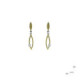 Pendientes de plata, oro y brillantes