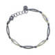 Silver, gold and shiny bracelet