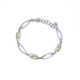 Silver, gold and shiny bracelet